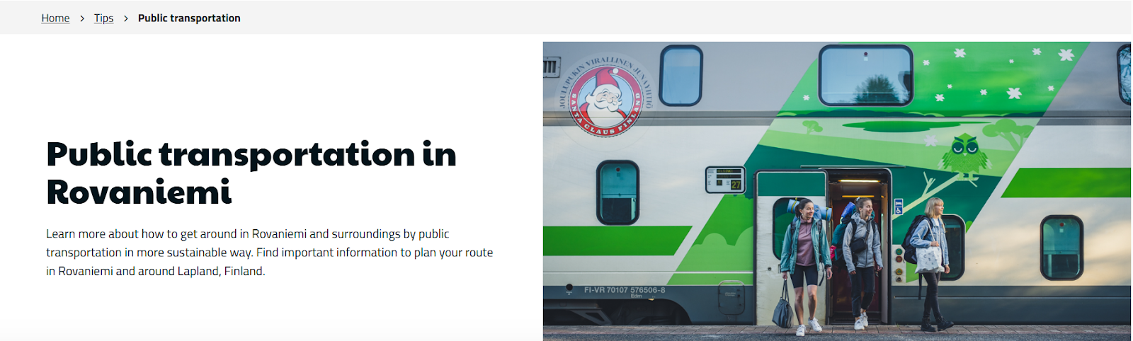 Public Transport Options